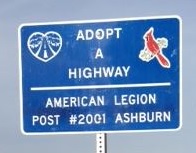adopt a highway sign